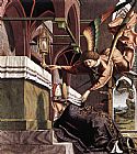 Michael Pacher Canvas Paintings - Altarpiece of the Church Fathers Vision of St Sigisbert